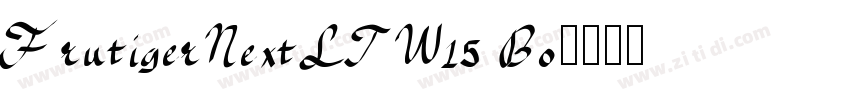 FrutigerNextLTW15 Bo字体转换